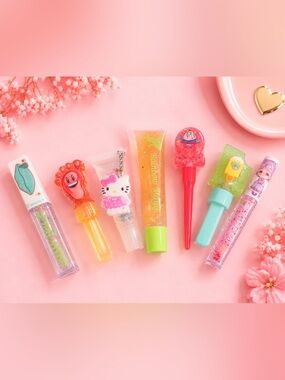 Kawaii Lipgloss Bundle 7 pcs set/ Assorted cute lipglosses